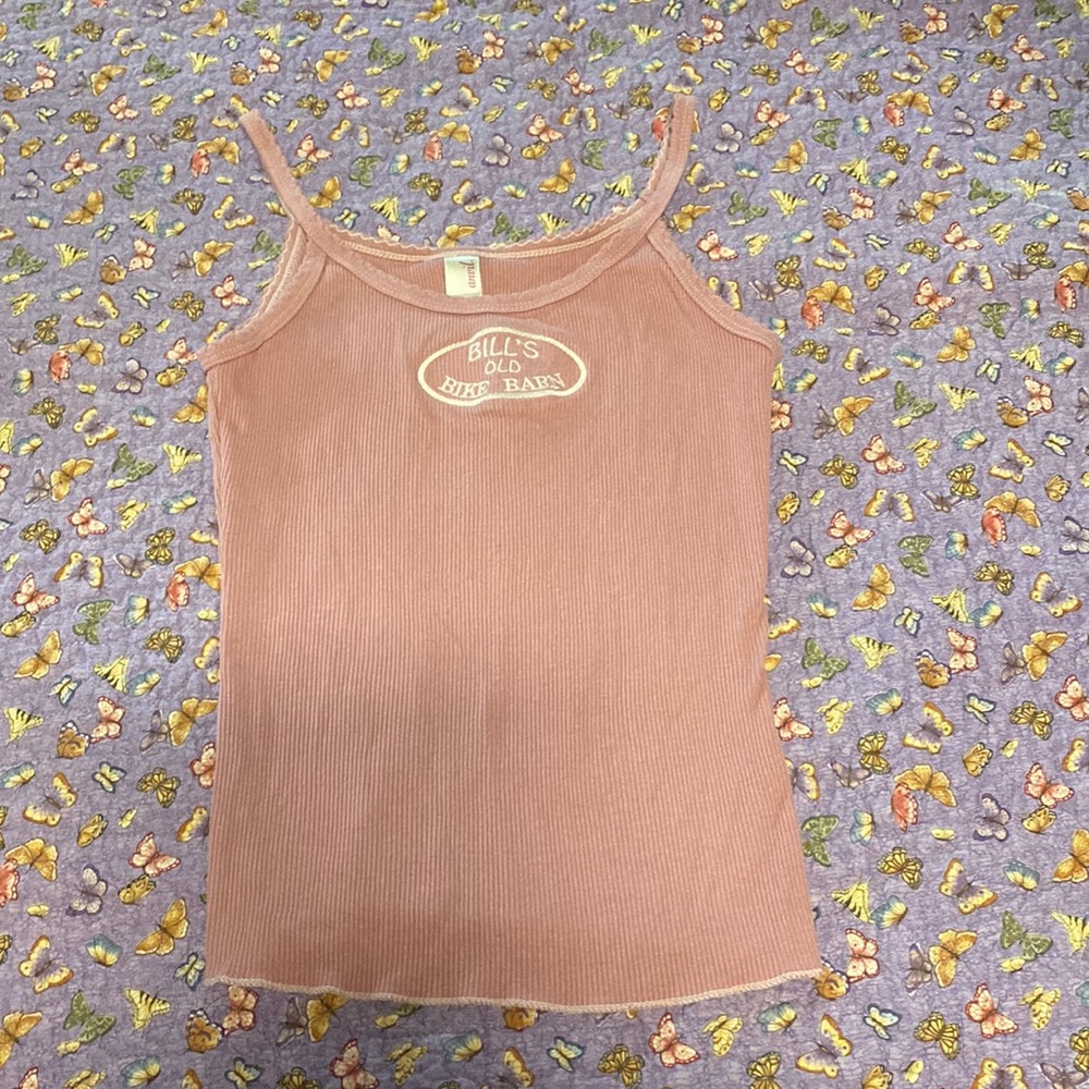 Graphic Pink Tank Top